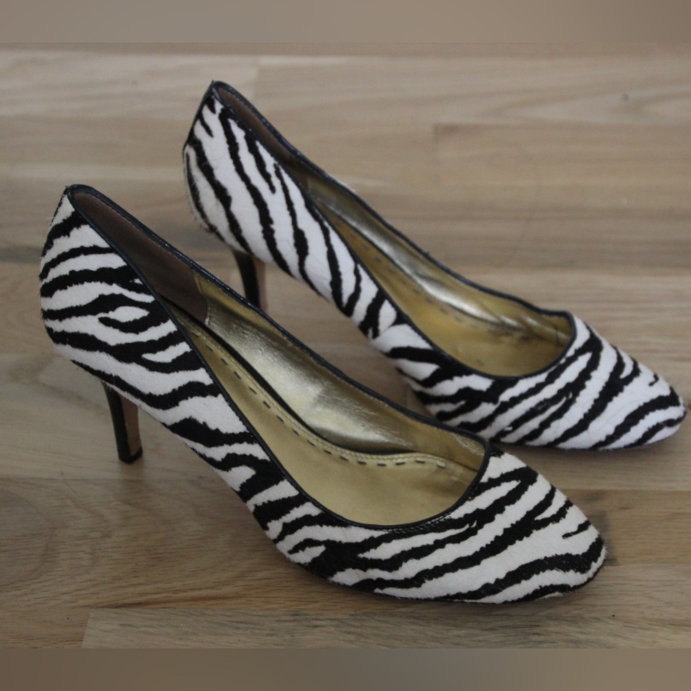 Australian Mimco Zebra Print Heels